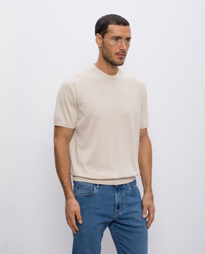 Loro Piana Бежева футболка FAO9909