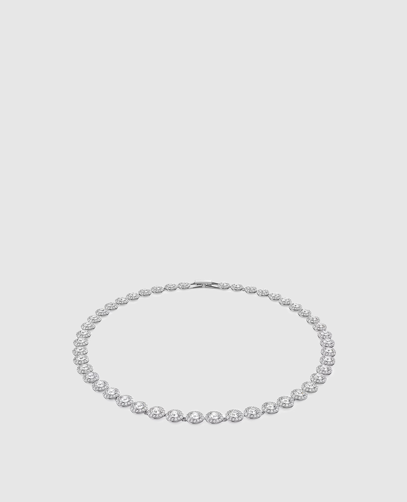 

Серебряное колье Una Angelic Tennis с кристаллами, Серебристый, Колье