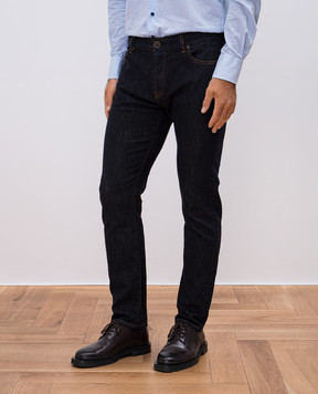 MooRER Синие джисы PAVEL с логотипом PAVEL04DARKDENIM