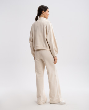 Twinset Бежевий спортивний костюм з вишивкою логотипа 251TP2485