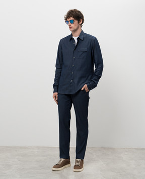 Kiton Синие брюки UPN01H09227
