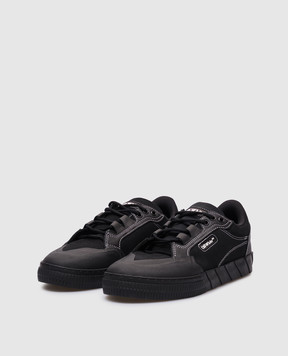 Off-White Черные кеды Vulcanized 779 из нубука OMIA296C99LEA001