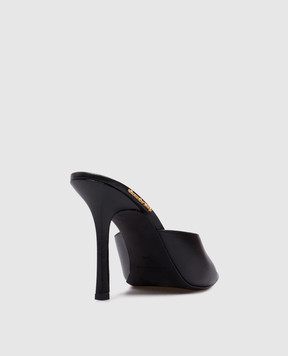 Alexander Wang Черные кожаные мюли Lucienne с логотипом 30125S010