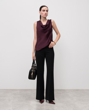 Twinset Бордовий топ з логотипом 252TP2363