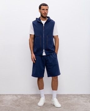 Brunello Cucinelli Бежевая футболка с леном MW8651376