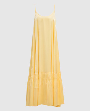 AERON Желтое атласное платье IMOGEN IMOGEN