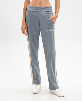 Palm Angels Сірі спортивні штани з лампасами PWCJ001F25FAB001