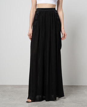 Max Mara Чорна спідниця JEDY із шовку JEDY