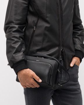 Bally Чорна шкіряна сумка Capitol з логотипом MAC06IVT710