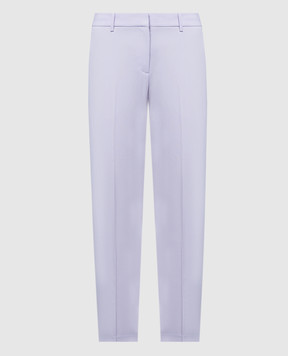 Theory Фиолетовые укороченные брюки TREECA из шерсти H0101234