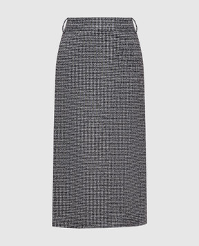 Ermanno Scervino Спідниця з вовною у візерунок D472O711WGO