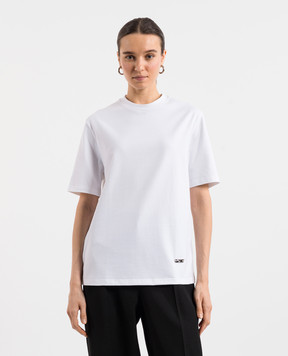 Jil Sander Біла футболка з логотипом J04GC0105J20073