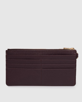Dolce&Gabbana Фіолетовий шкіряний гаманець з логотипом BI3335A1001