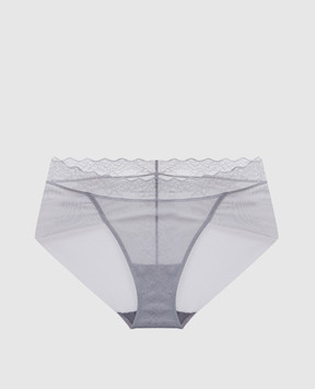 Wolford Серые трусики Samantha с кружевом 69801