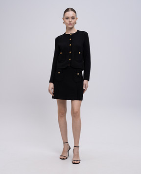 Tom Ford Чорний кардиган у візерунок GIK045YAX894