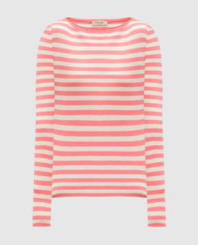 Twinset Розовый лонгслив в полоску 251TP3471