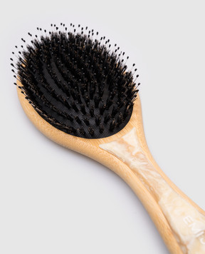 Emi Jay Жовта щітка для волосся з тисненням логотипа FLATBRUSHCHANTILLY