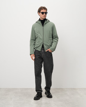 Herno Зеленая куртка с металлическим логотипом GI00042UR12387S