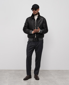 Brunello Cucinelli Сірі штани з вовни ME226E1710