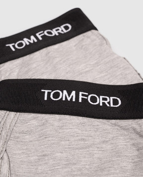 Tom Ford Набор серых трусов-боксеров с узором логотипа T4XC31410