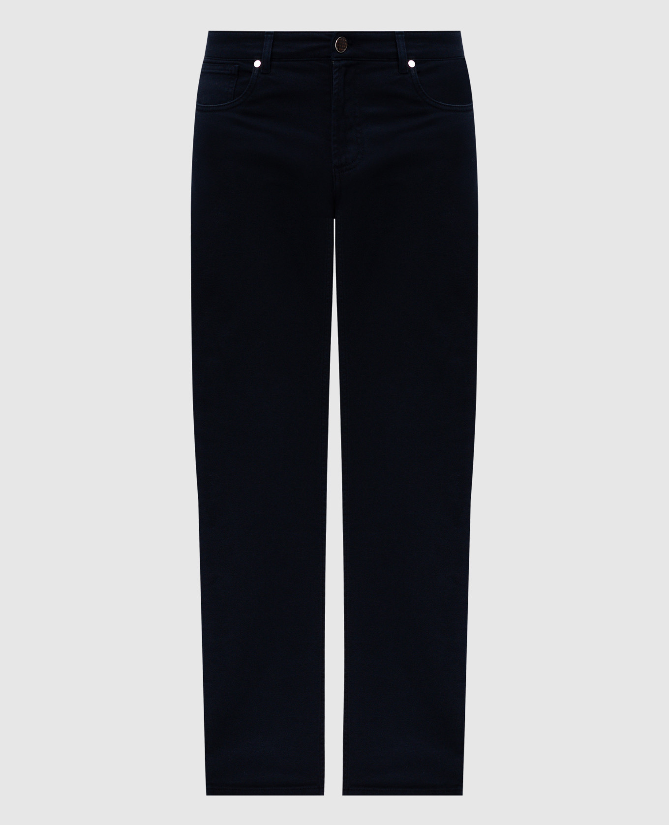 

Синие джинсы с логотип патч, Синий, Зауженные джинсы