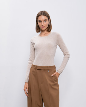 Allude Бежевый джемпер из кашемира 24511101