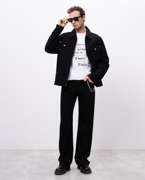 Alexander McQueen Чорна джинсова куртка 809778QYAAC