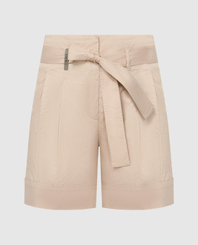 Peserico Коричневые шорты с брендированным патчем P0458501979