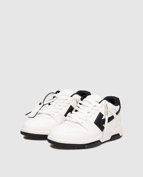 Off-White Білі шкіряні кросівки Out Of Office з логотипом M189C9L019