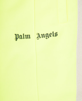 Palm Angels Детские желтые спортивные брюки с принтом логотипа PBCJ002S25FAB001412