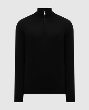 Brunello Cucinelli Черный джемпер из кашемира M2200124