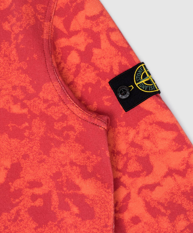 Stone Island Красный свитшот с логотип патч 8116625621012 изображение 3