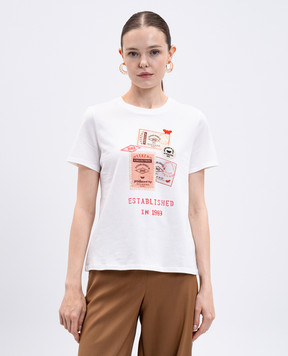 Max Mara Weekend Біла футболка ARA з принтом ARA