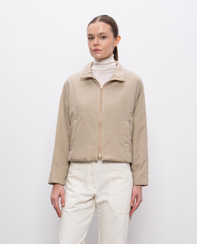 Herno Бежева куртка з логотипом GI000297D12456Z