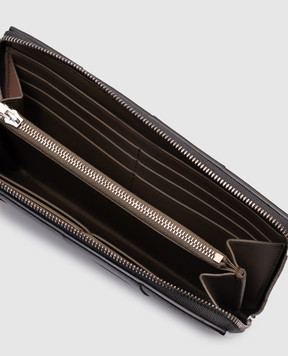 Bottega Veneta Сірий шкіряний гаманець Cassette 814649VBWD5
