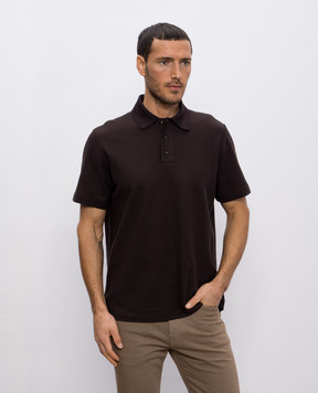 Loro Piana Коричневое поло FAP0568