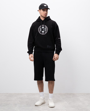 Dolce&Gabbana Чорні шорти з патчем логотипа GVB7HTG7F2G