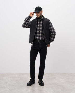 Cashmere&Whiskey Черный двусторонний жилет из кашемира GM0091340477