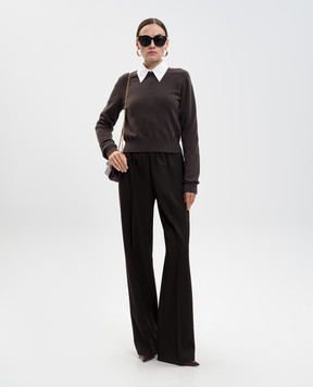 Dolce&Gabbana Коричневые брюки из шерсти FTC6ZTFU2OW