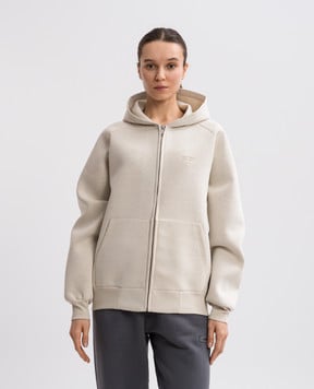 AUTRY Бежевая спортивная куртка с тиснением логотипа JAPX33RS
