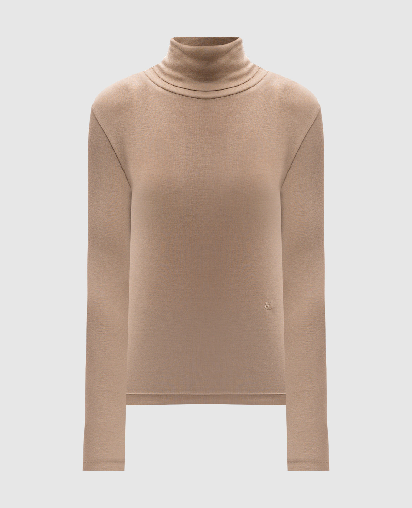 

Бежевый гольф с вышивкой логотипа, Гольфы