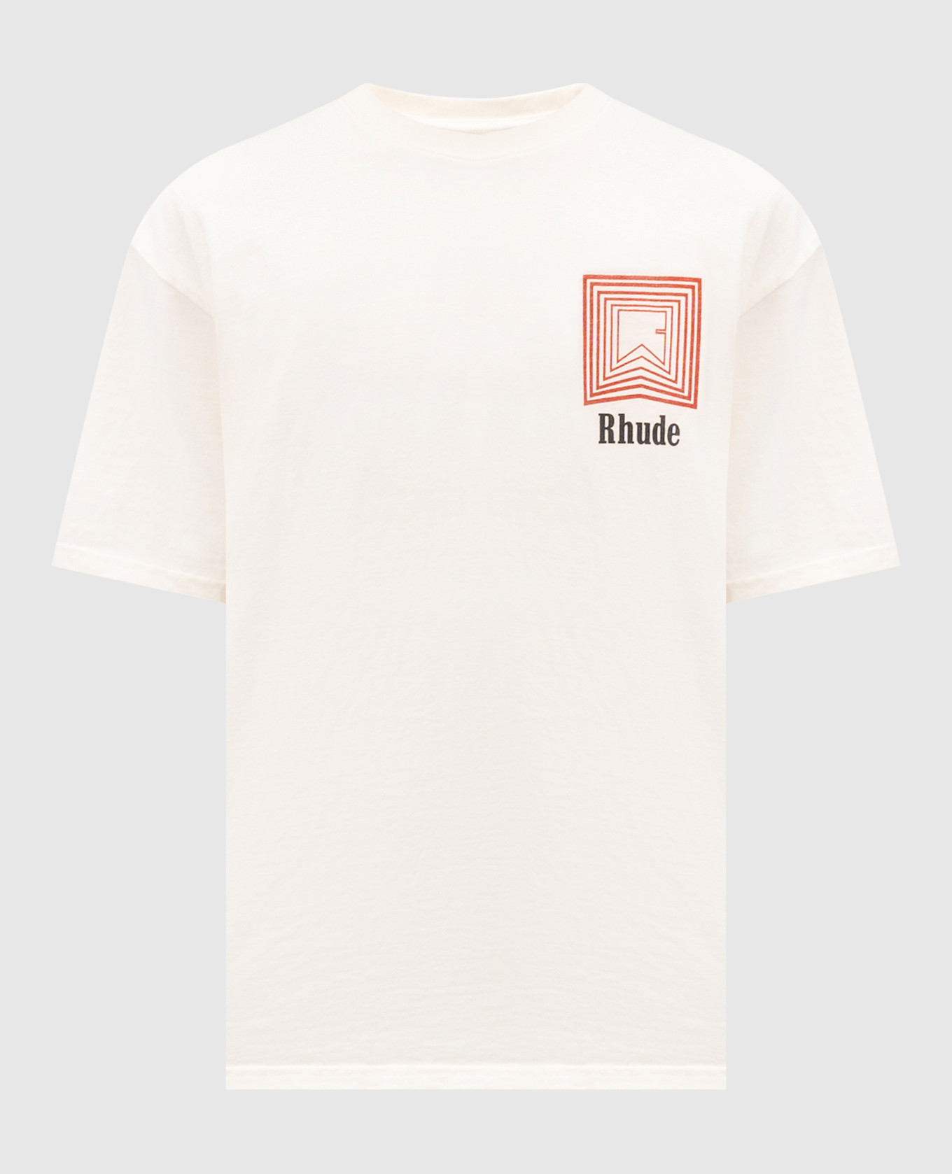 

Бежевая футболка с принтом логотипа, Бежевый, Футболки