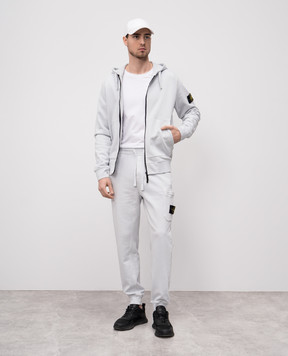 Stone Island Голубая спортивная куртка с логотипом K1S156100042S0051