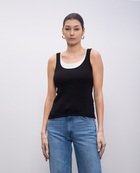 Twinset Топ подвійної конструкції в рубчик 251TE3015