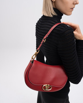 Valentino Червона шкіряна сумка-седл OHVAL 5W2B0N88CVC