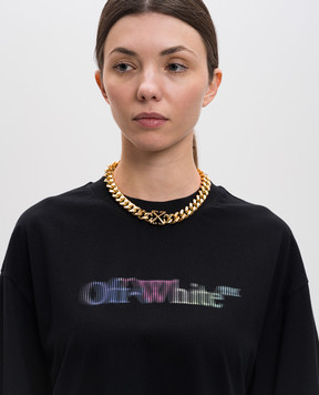 Off-White Золотая цепочка с эмблемой Arrow OWOB13HC99MET001