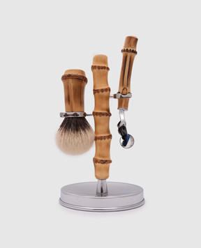 Lorenzi MIlano Набір для гоління з оздобленям із кореня бамбука 103417