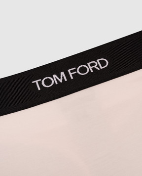 Tom Ford Розовые трусики-тонг с логотипом KNJ009JEX011
