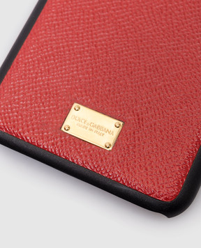 Dolce&Gabbana Красный чехол с логотипом для iPhone 7 Plus BI2126