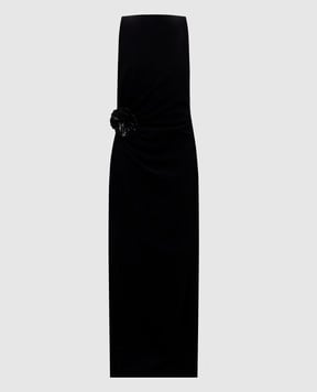 PROENZA SCHOULER Чорна сукня Indria з брошкою R2543031BY116